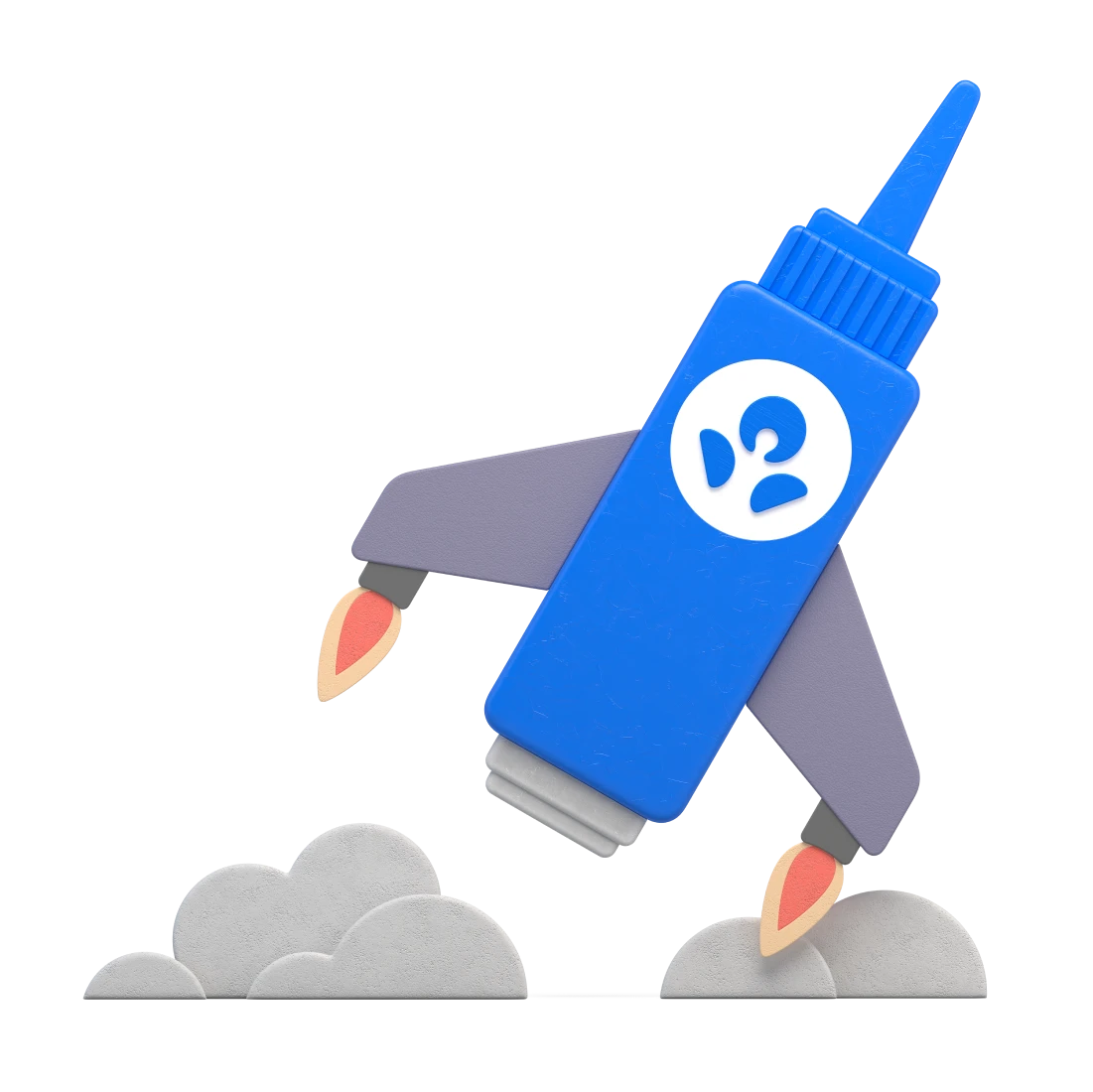 An illustration of a sauce bottle with wings taking off